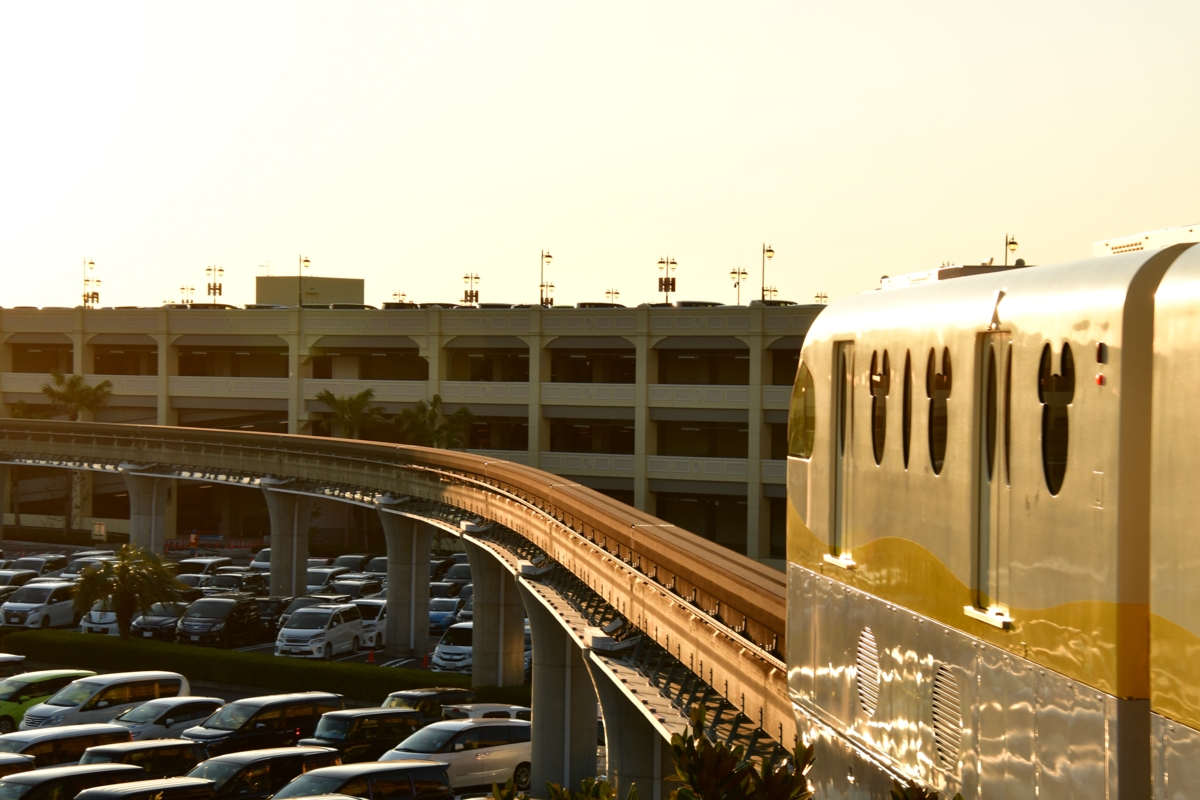 撮影・夜景・ディズニーリゾートライン・東京ディズニーランドステーション
