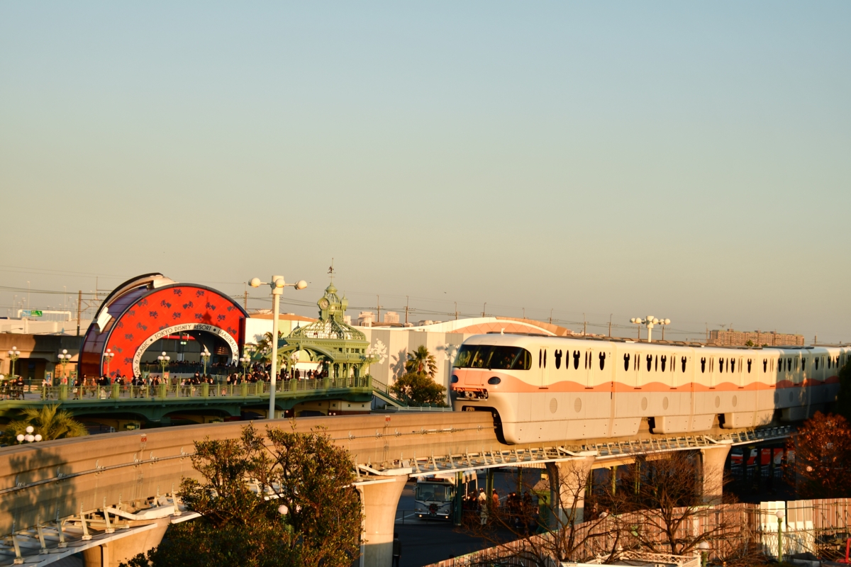 撮影・夜景・ディズニーリゾートライン・東京ディズニーランドステーション