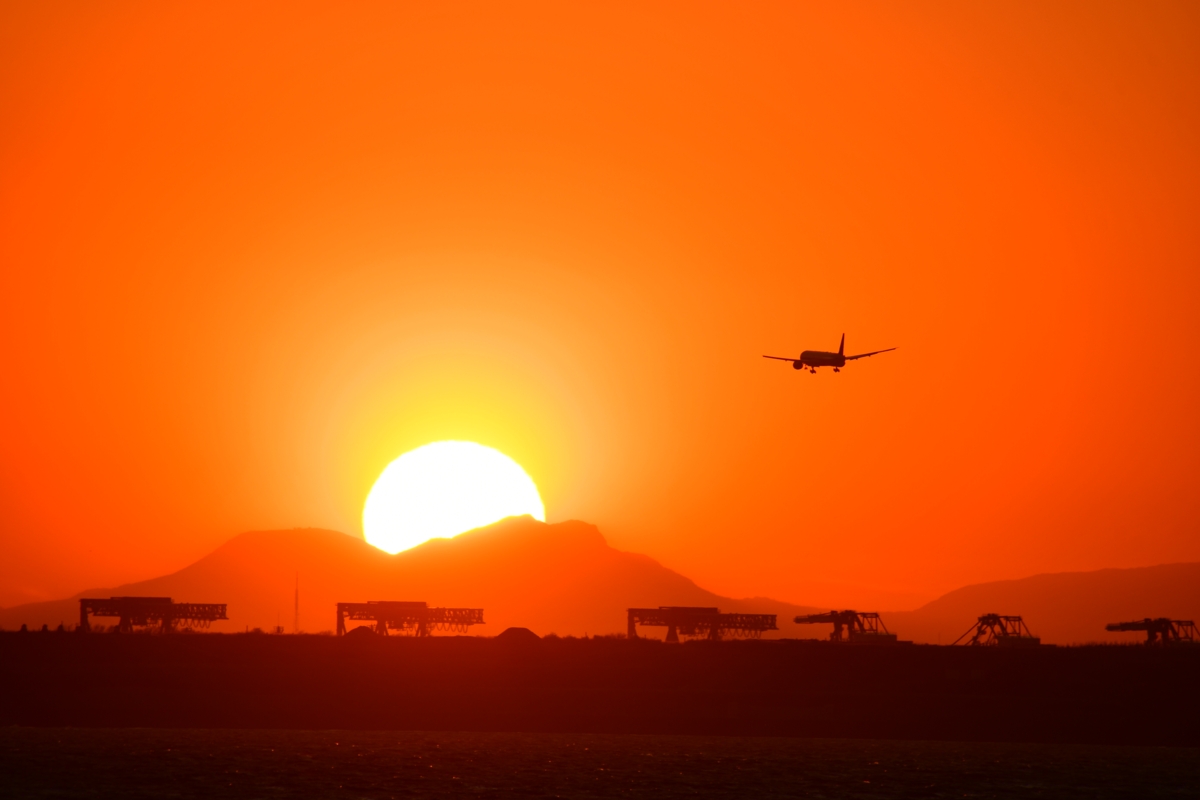 撮影・夕陽・舞浜海岸