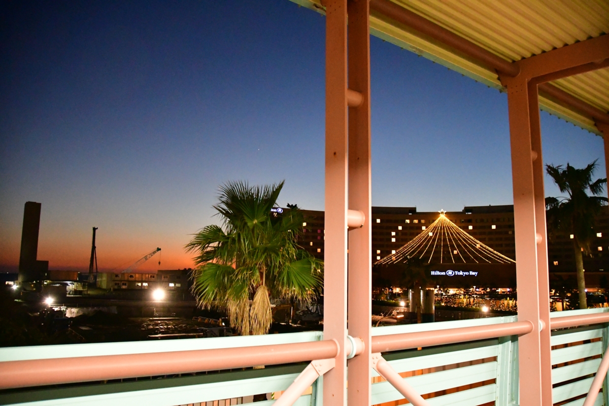 撮影・夜景・ディズニーリゾートライン・ベイサイドステーション