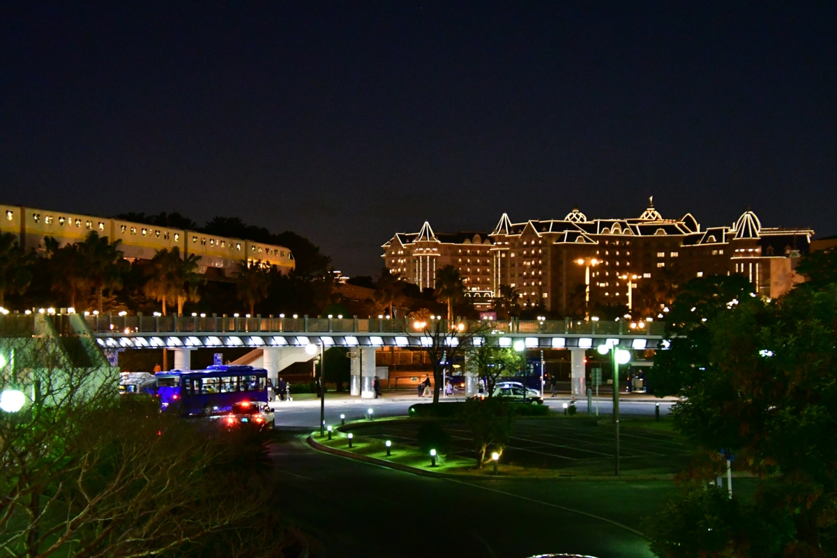 撮影・夜景・ディズニーリゾートライン・リゾートゲートウェイステーション