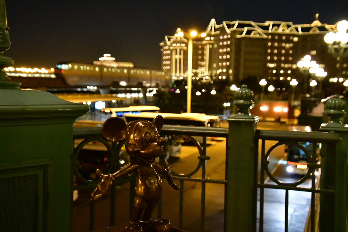 撮影・夜景・ディズニーリゾートライン・リゾートゲートウェイステーション