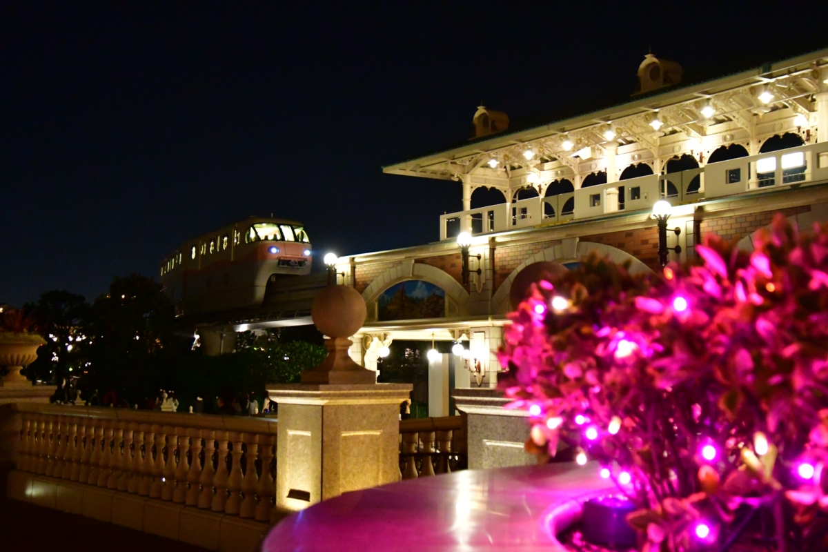 撮影・夜景・ディズニーリゾートライン・東京ディズニーランドステーション
