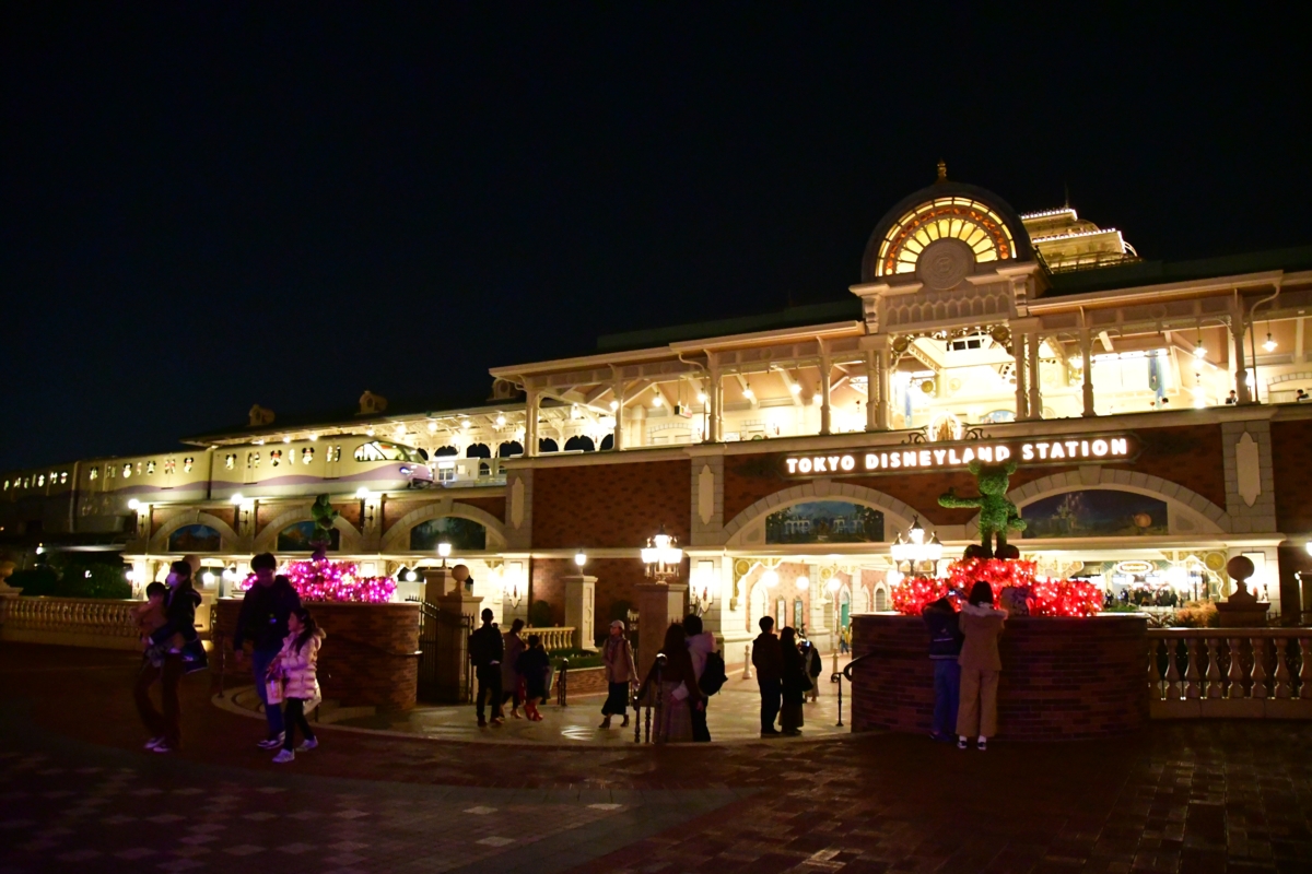 撮影・夜景・ディズニーリゾートライン・東京ディズニーランドステーション