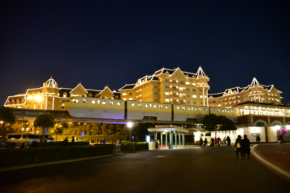 撮影・夜景・ディズニーリゾートライン・東京ディズニーランドステーション