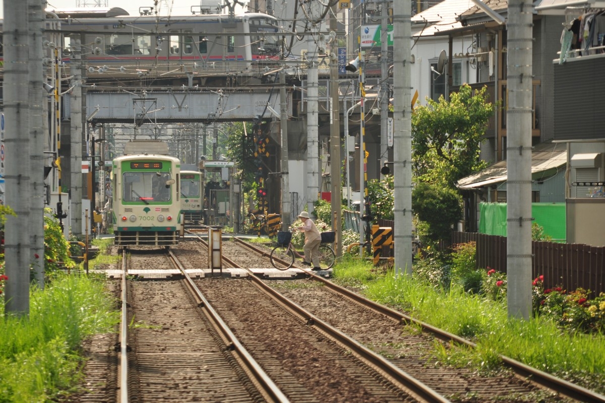 都電荒川線・撮影・町屋駅前－荒川七丁目