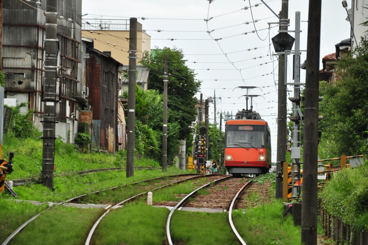 東急世田谷線・撮影・山下－宮の坂