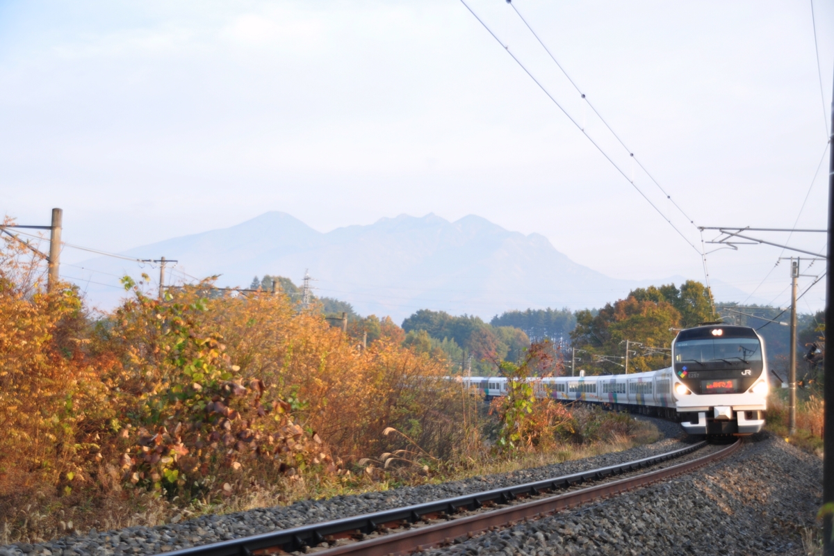 撮影・紅葉・中央本線・長坂－小淵沢