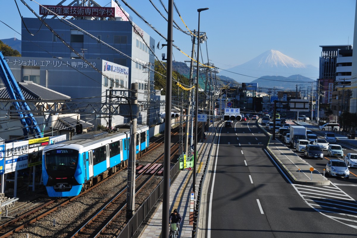 撮影・富士山・静岡鉄道・柚木