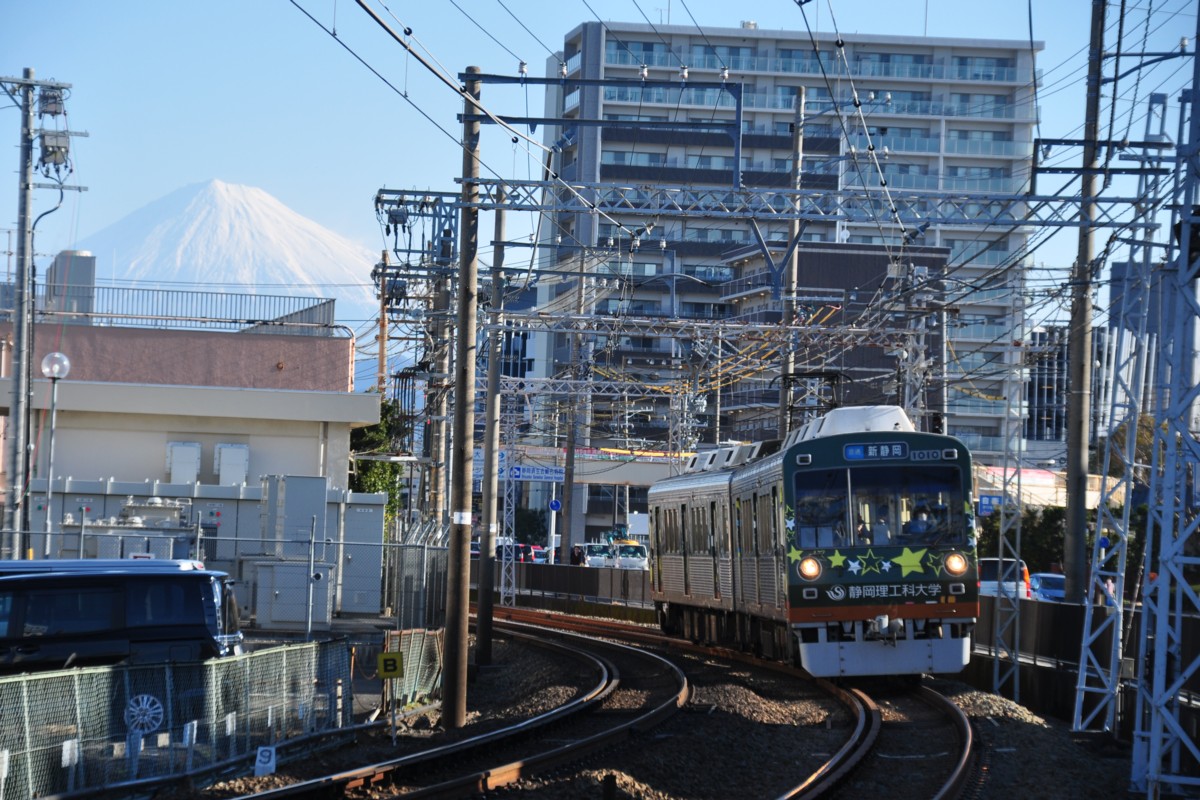 撮影・富士山・静岡鉄道・柚木－春日町