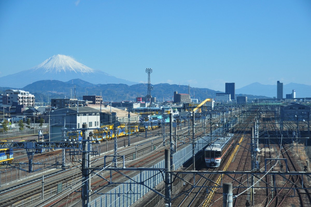 撮影・富士山・東海道本線・東静岡