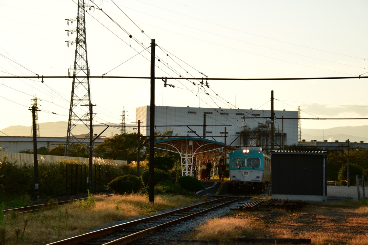 撮影・夜景・岳南電車・比奈