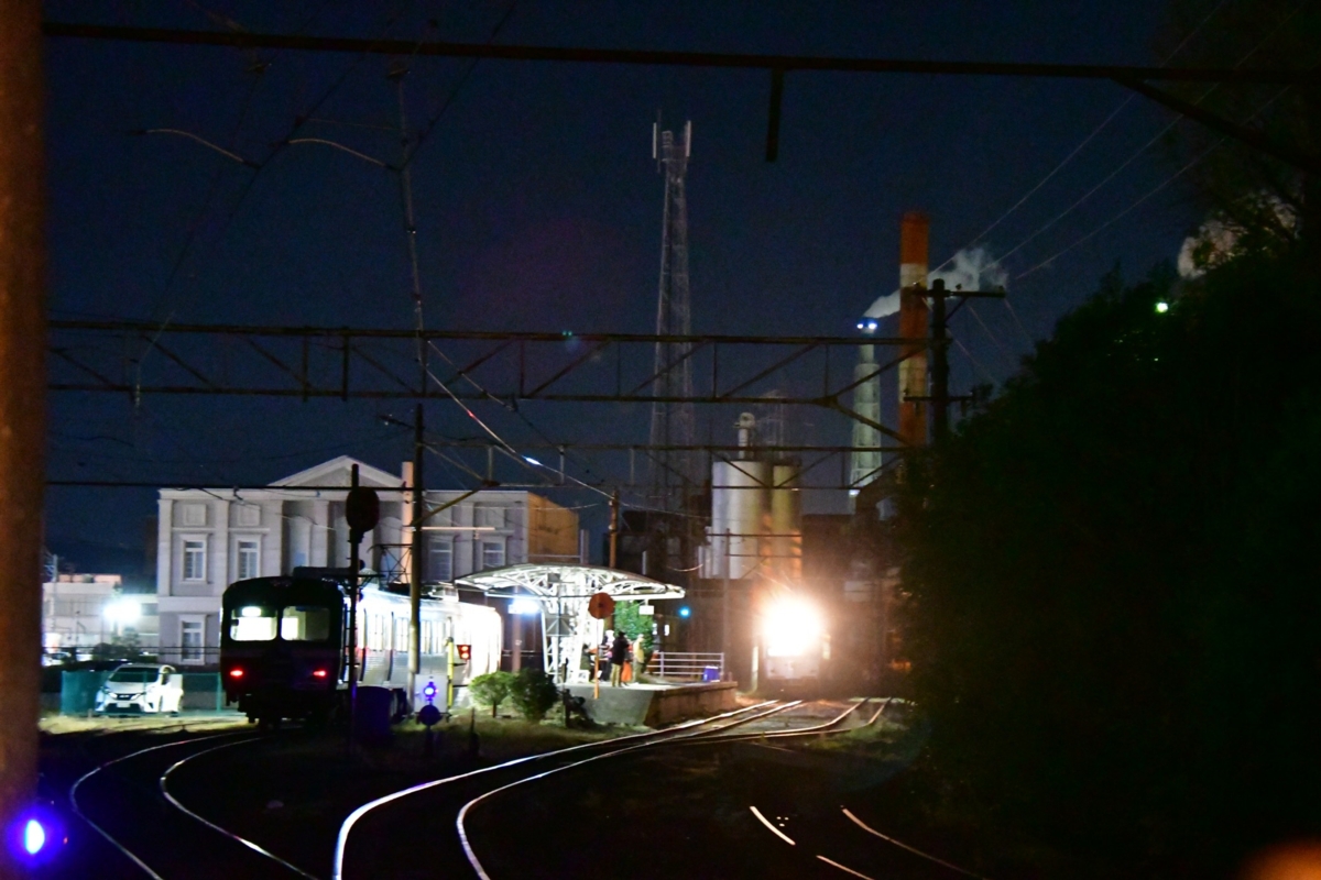 撮影・夜景・岳南電車・岳南原田