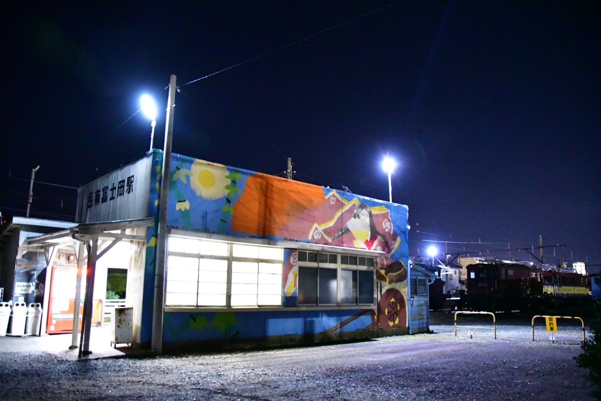 撮影・夜景・岳南電車・岳南富士岡