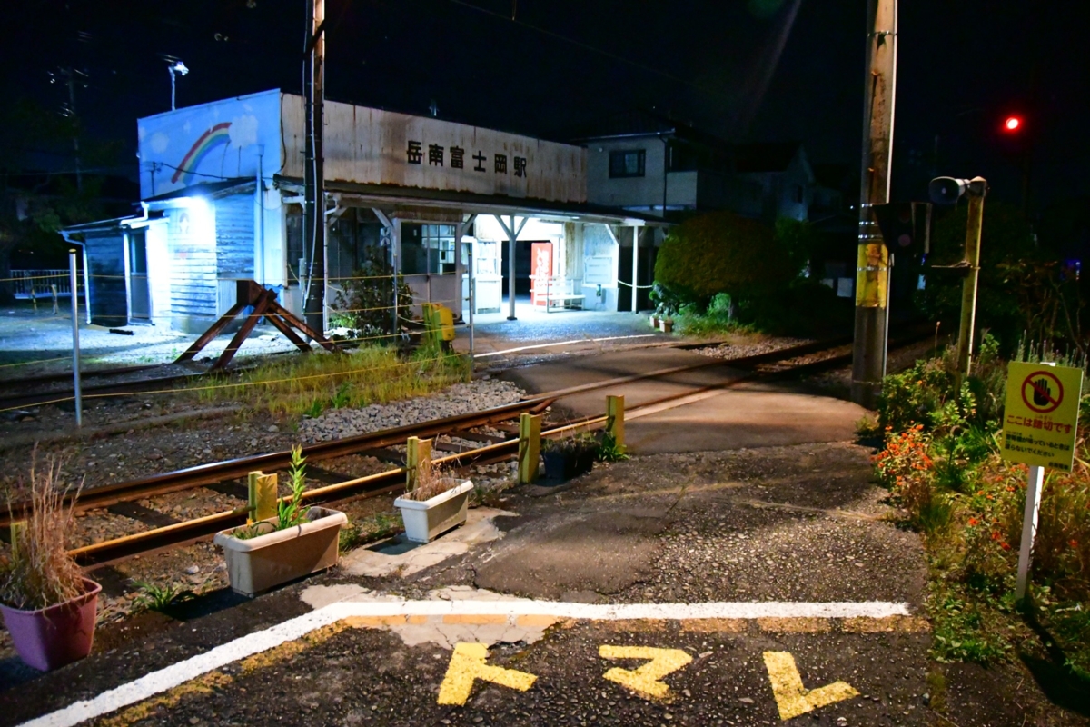 撮影・夜景・岳南電車・岳南富士岡