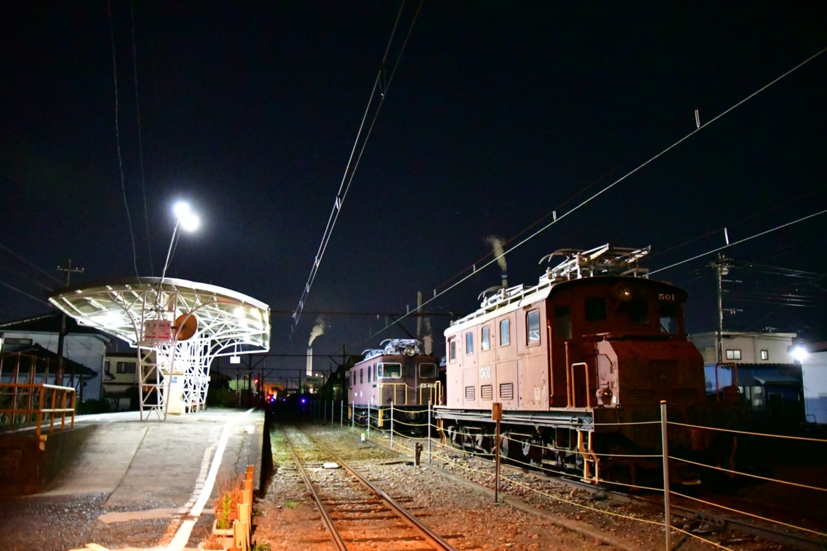 撮影・夜景・岳南電車・岳南富士岡