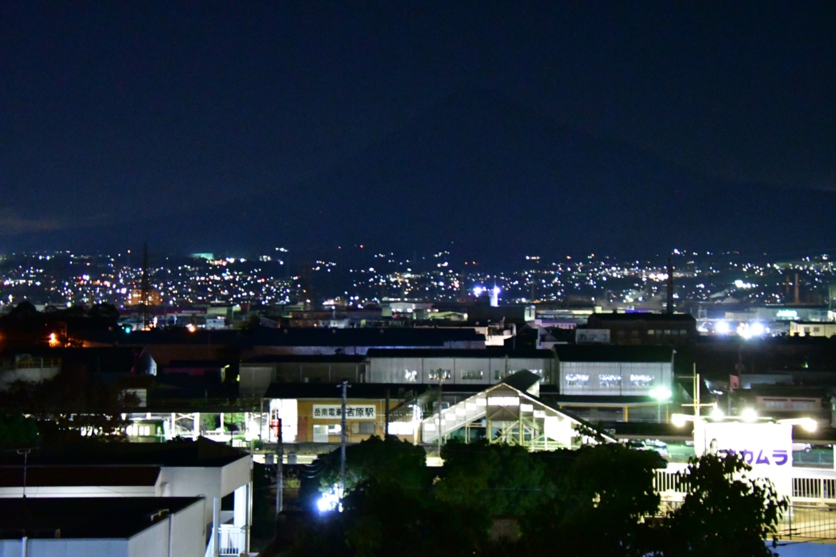 撮影・夜景・岳南電車・吉原