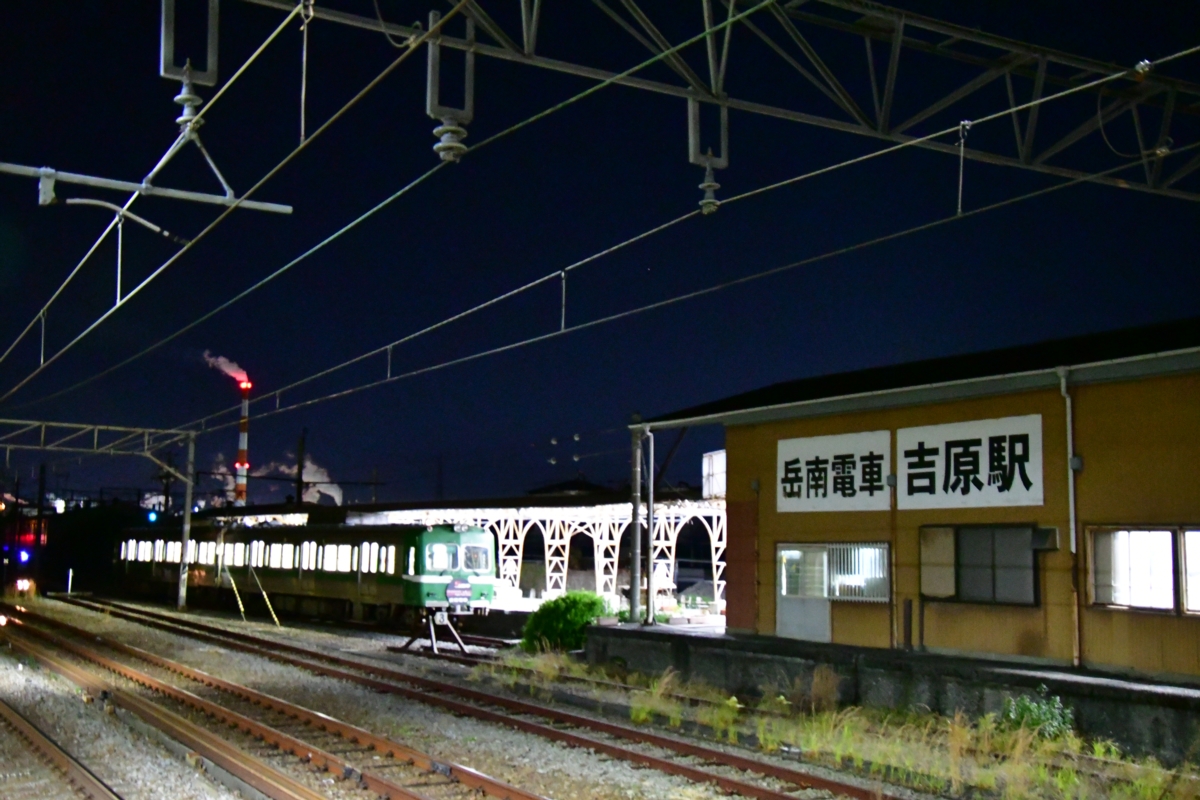 撮影・夜景・岳南電車・吉原