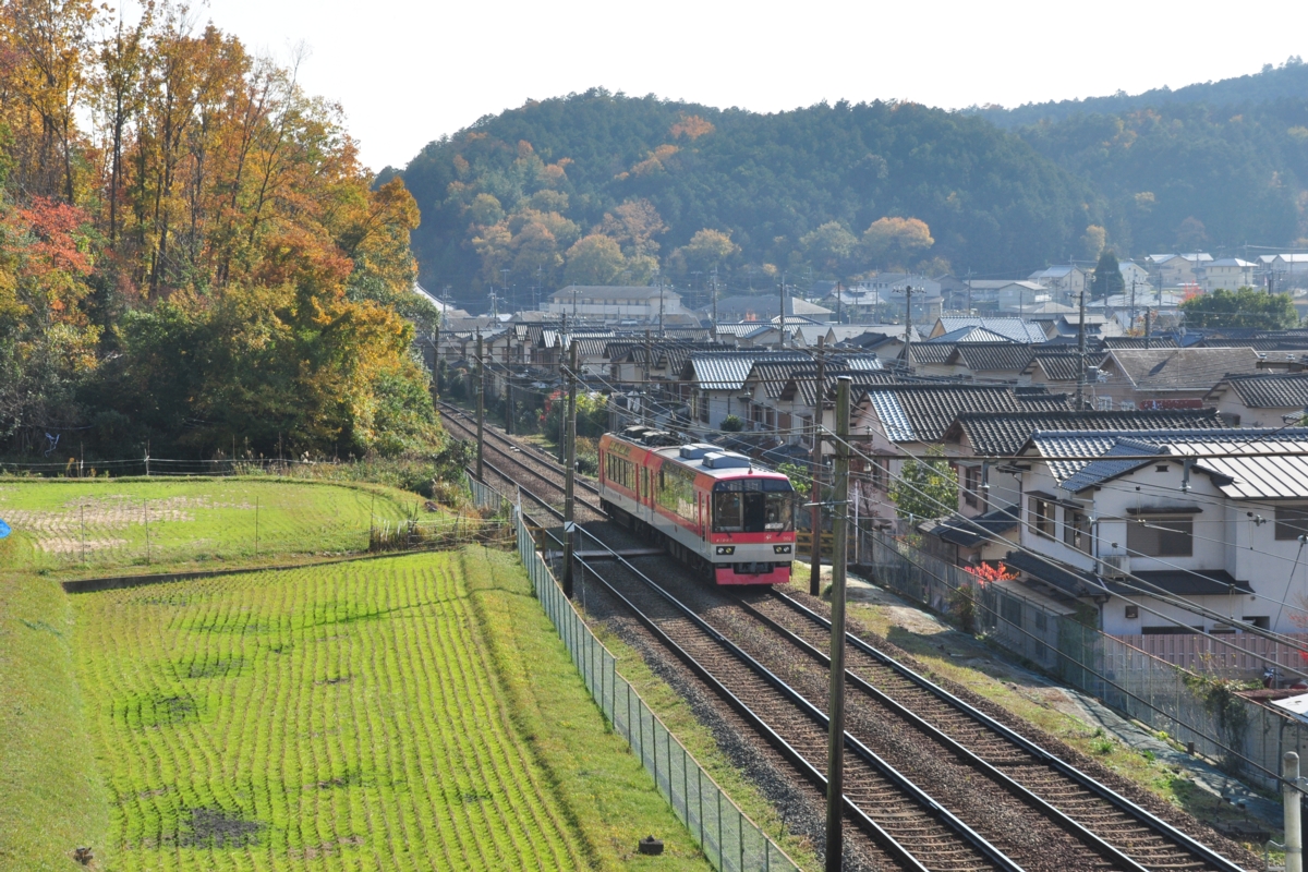 撮影・紅葉・叡山電車・二軒茶屋