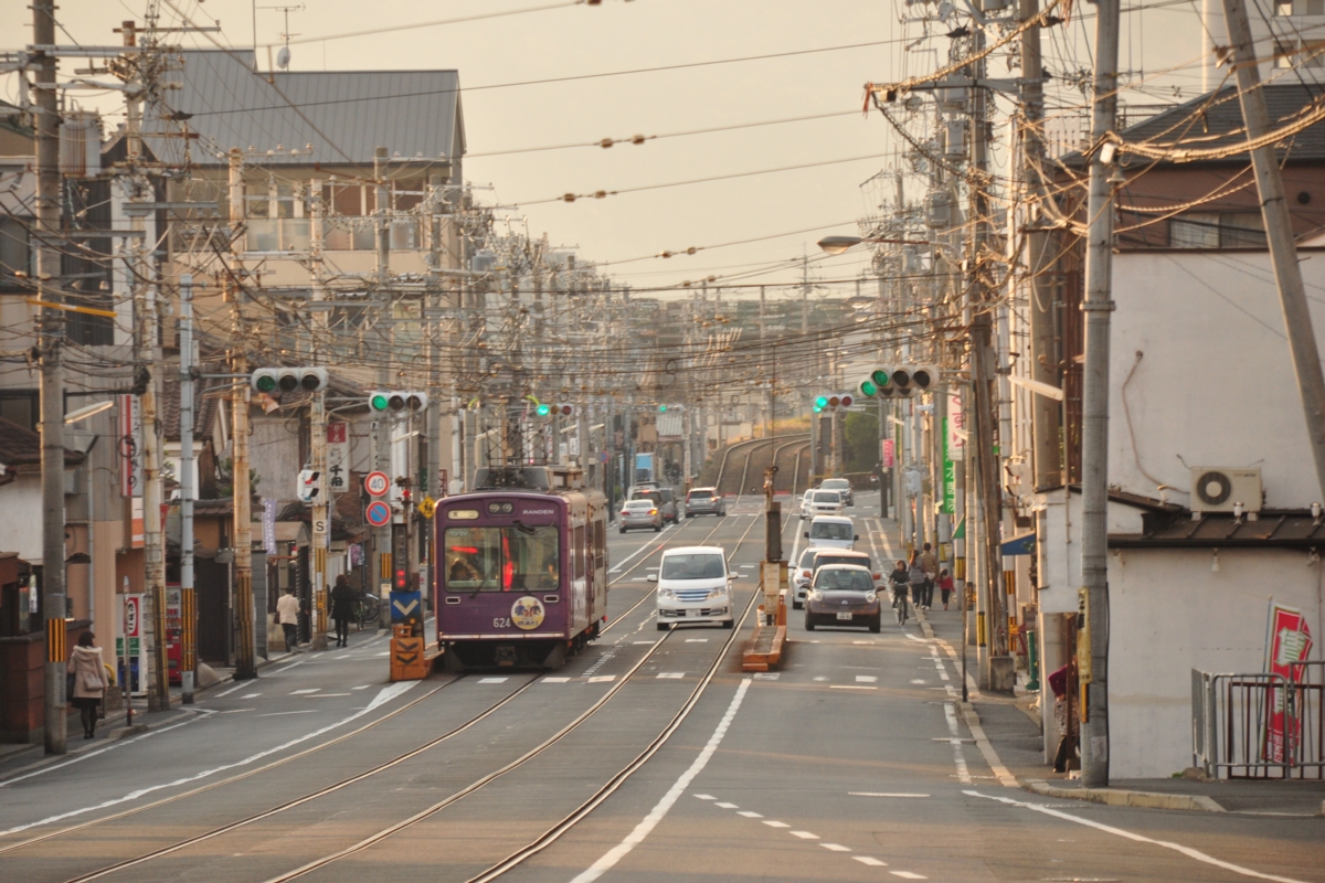 撮影・紅葉・嵐電・西大路三条－山ノ内