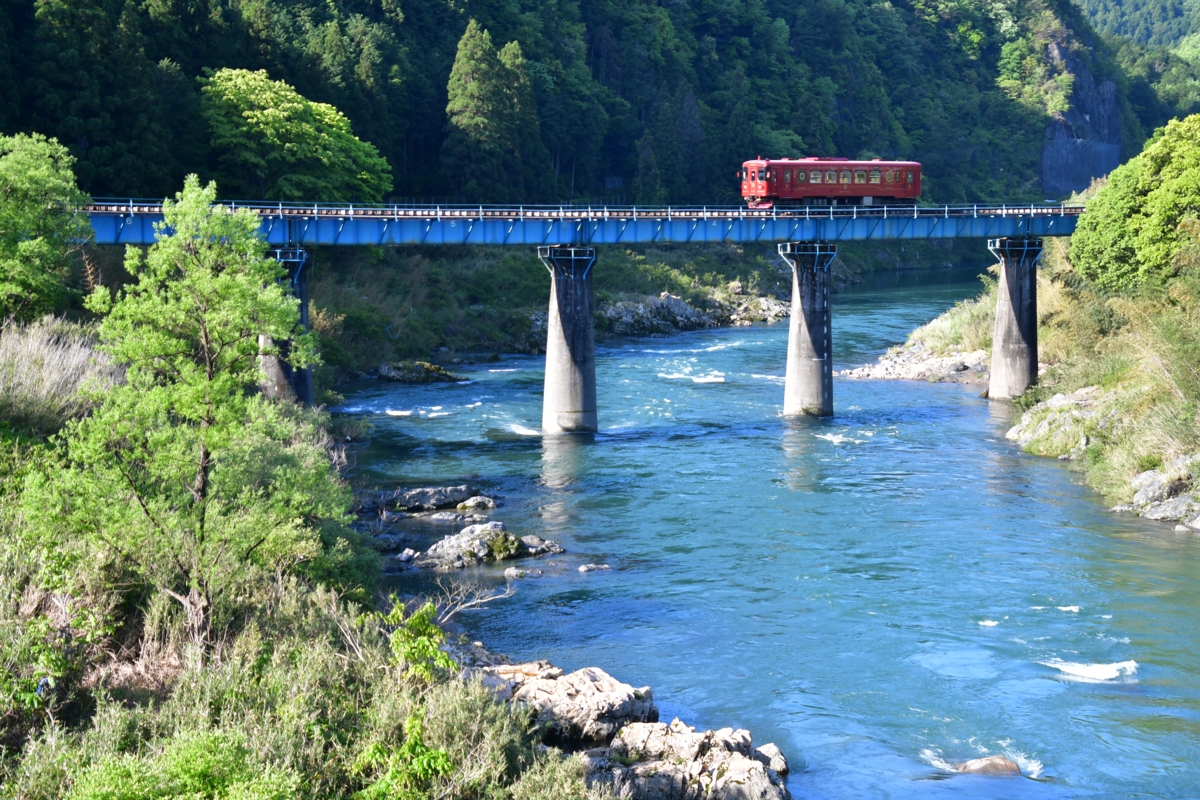 撮影・新緑・長良川鉄道・八坂－みなみ子宝温泉