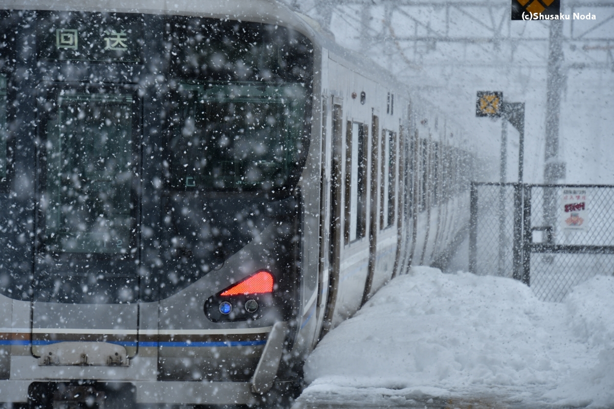 鉄道写真・雪景色・撮影地：米原駅