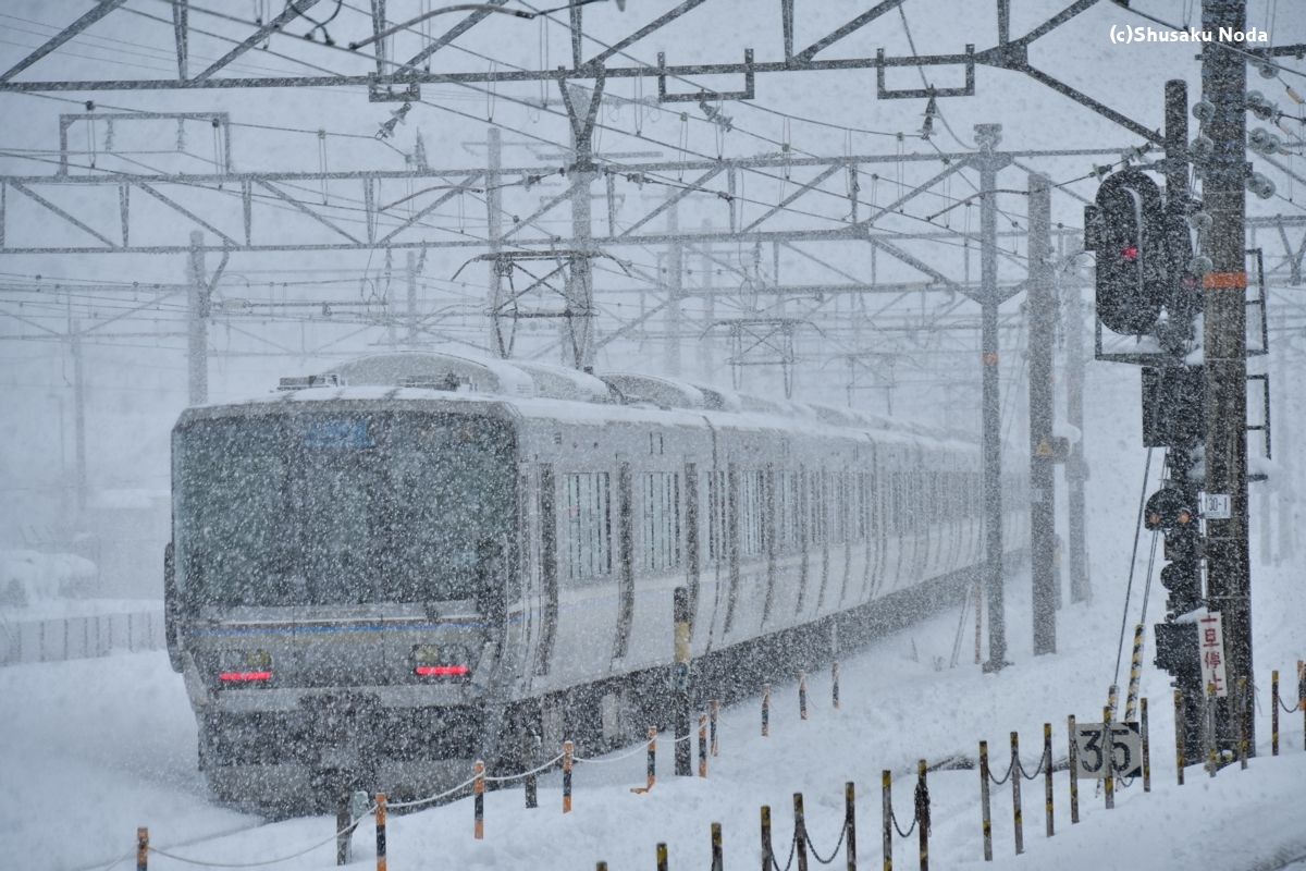 鉄道写真・雪景色・撮影地：米原駅