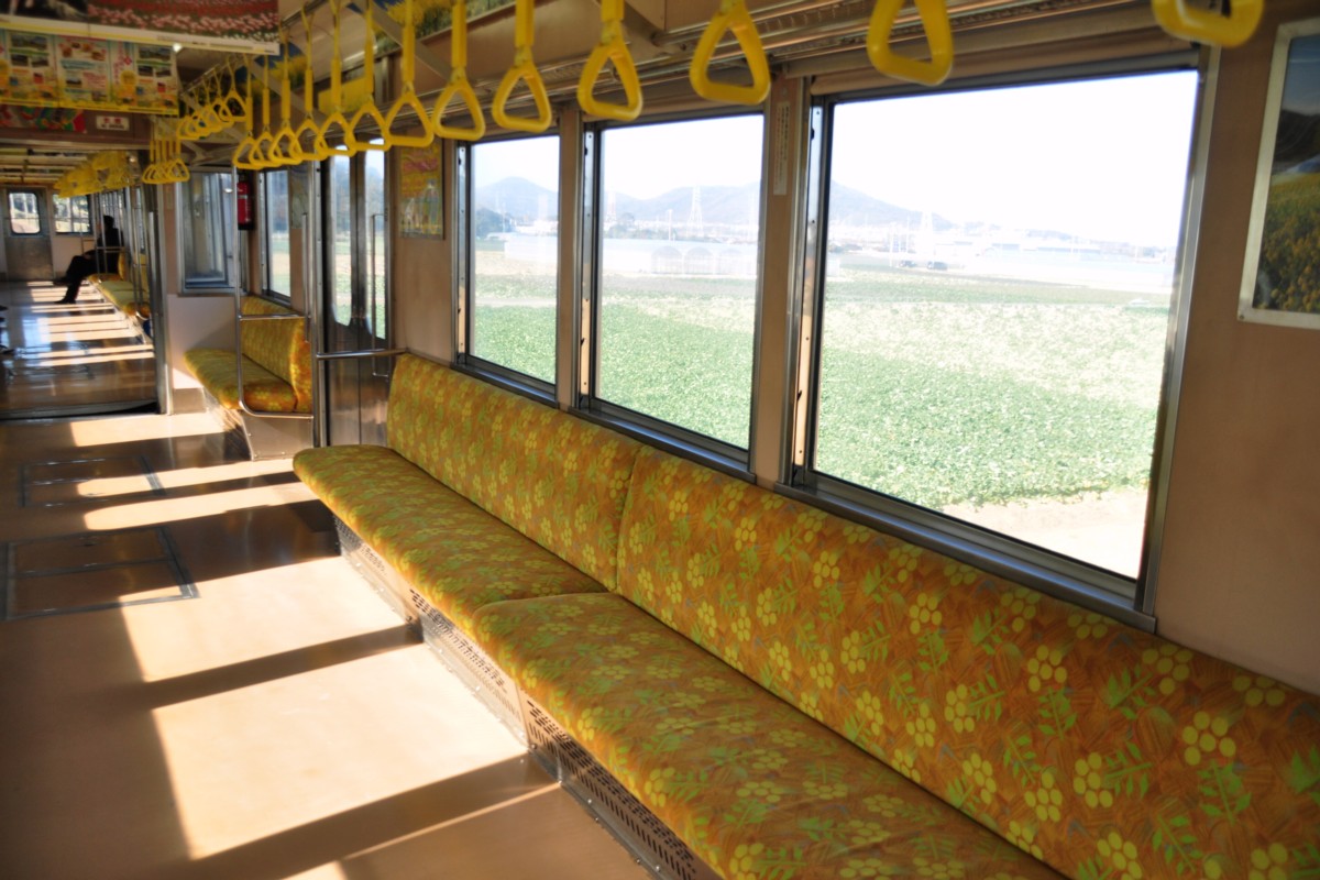 撮影・豊橋鉄道渥美線・菜の花号