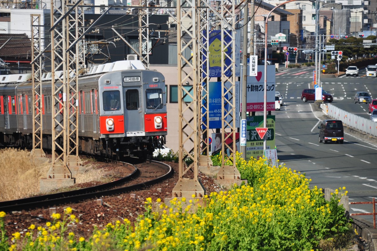 撮影・豊橋鉄道渥美線・柳生橋－小池