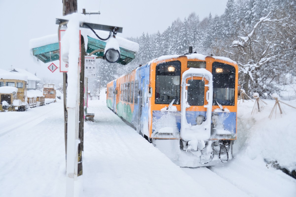 撮影・雪・会津鉄道・会津下郷