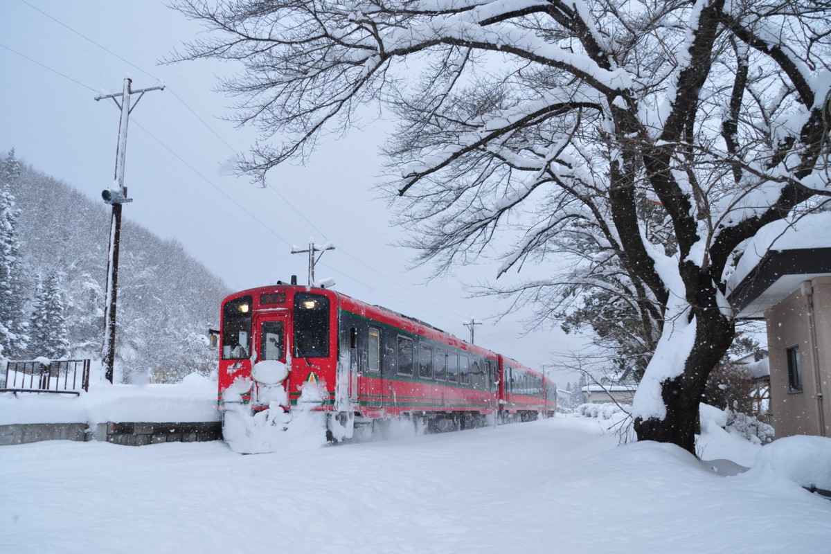 撮影・雪・会津鉄道・会津下郷