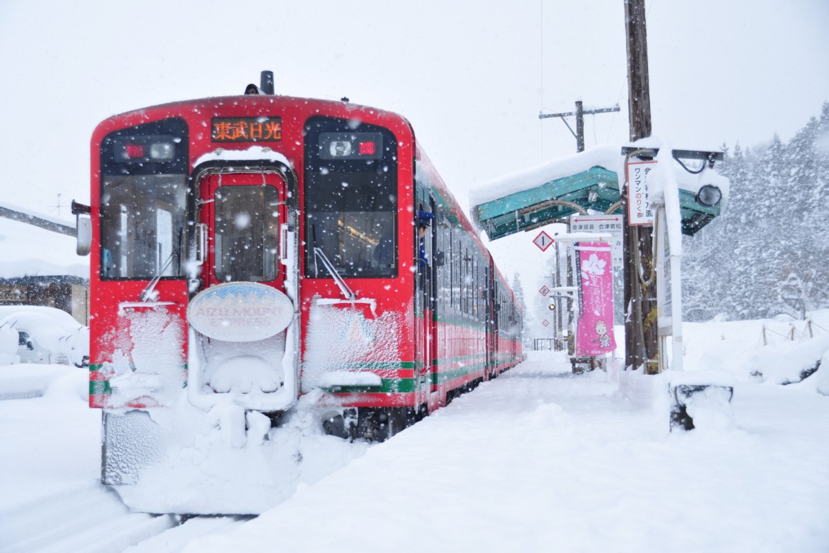 撮影・雪・会津鉄道・会津下郷