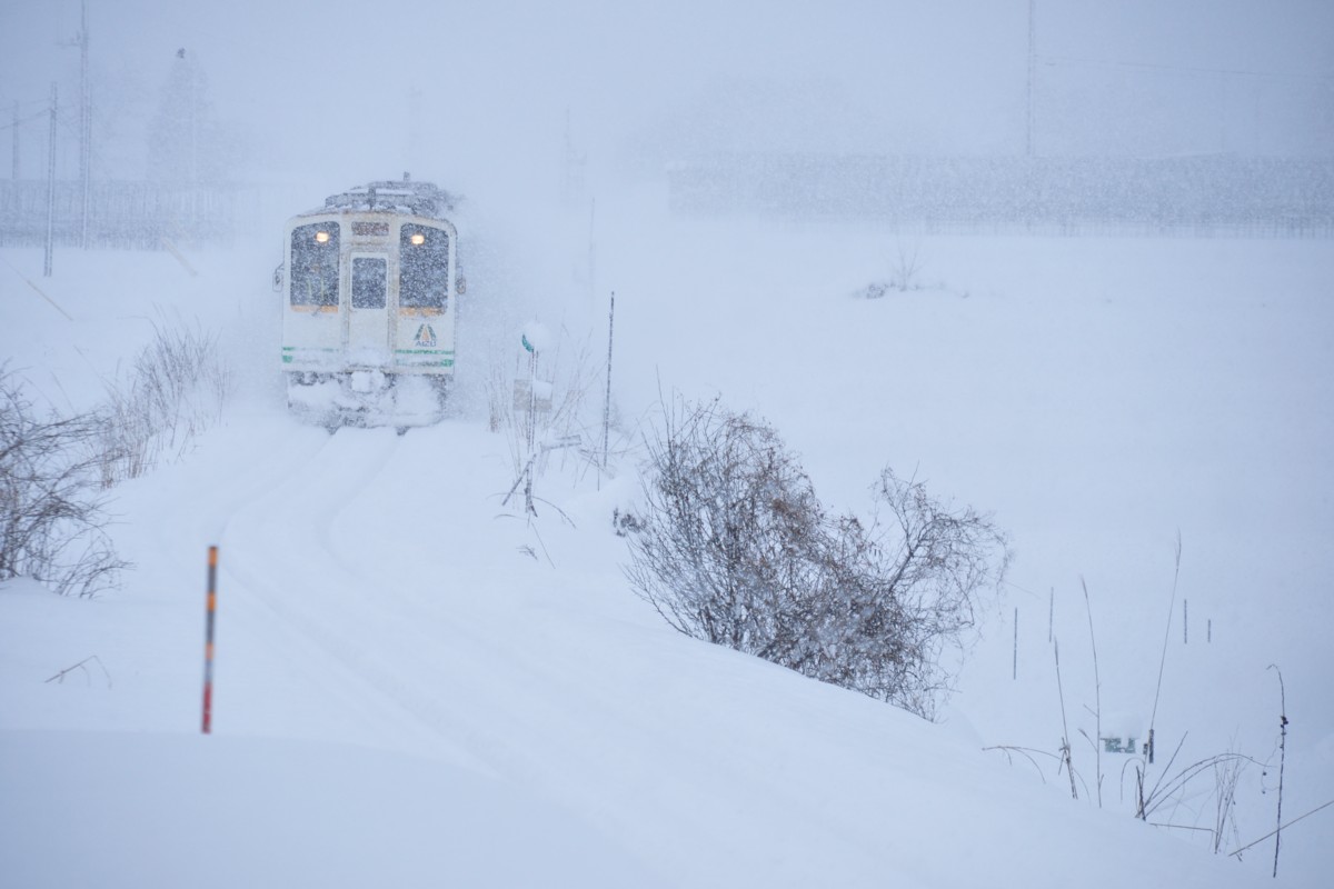 撮影・雪・会津鉄道・会津長野