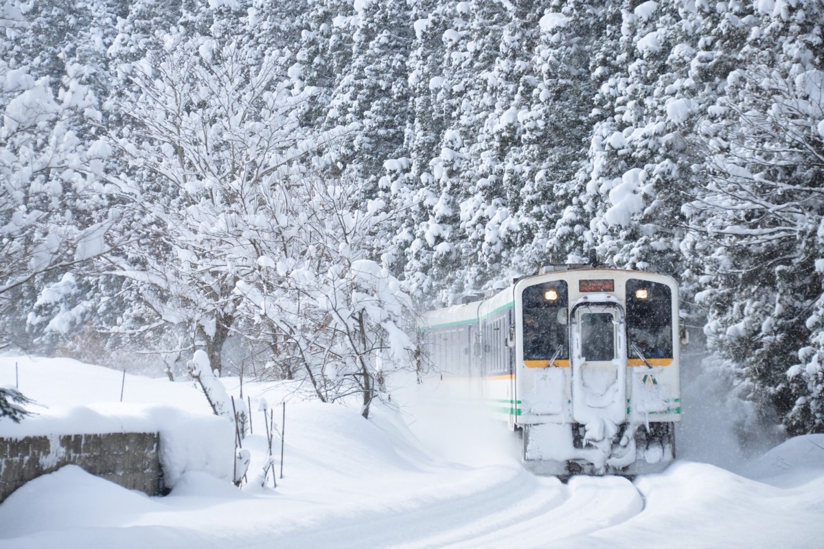 撮影・雪・会津鉄道・会津長野－養鱒公園