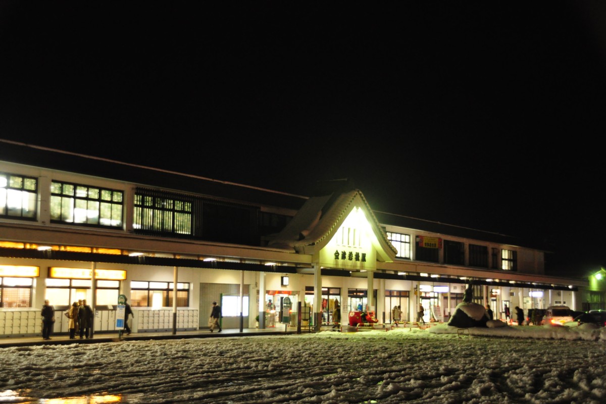 撮影・雪・夜・会津若松