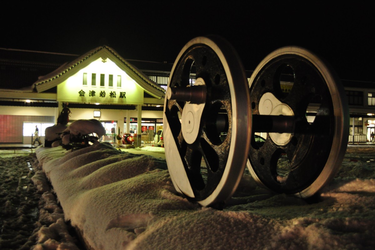 撮影・雪・夜・会津若松
