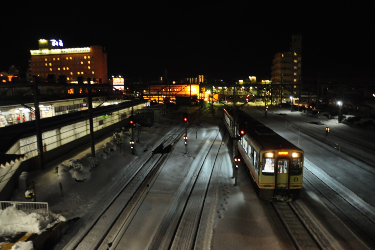 撮影・雪・夜・会津若松