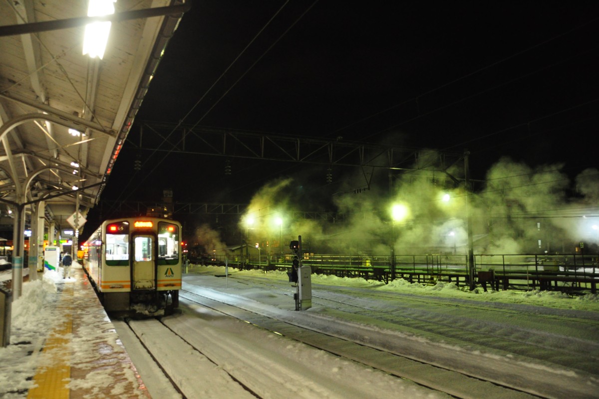 撮影・雪・夜・会津若松