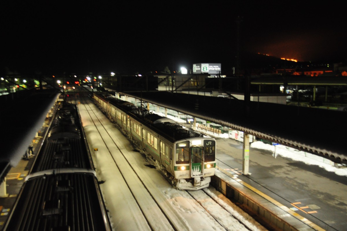 撮影・雪・夜・会津若松