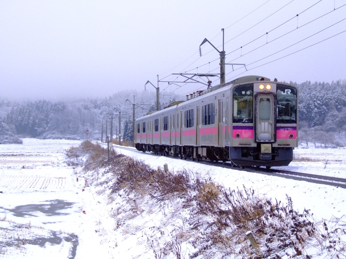 撮影・雪・羽越本線・桂根－新屋