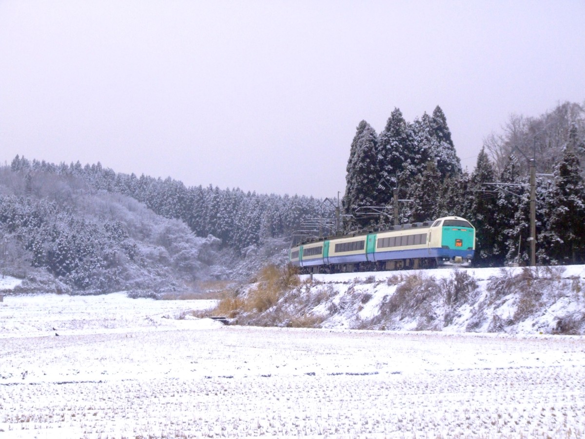撮影・雪・羽越本線・桂根－新屋