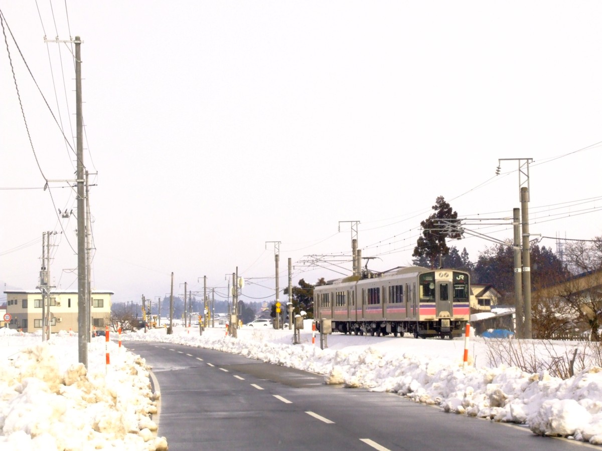 撮影・雪・田沢湖線・鶯野－羽後長野