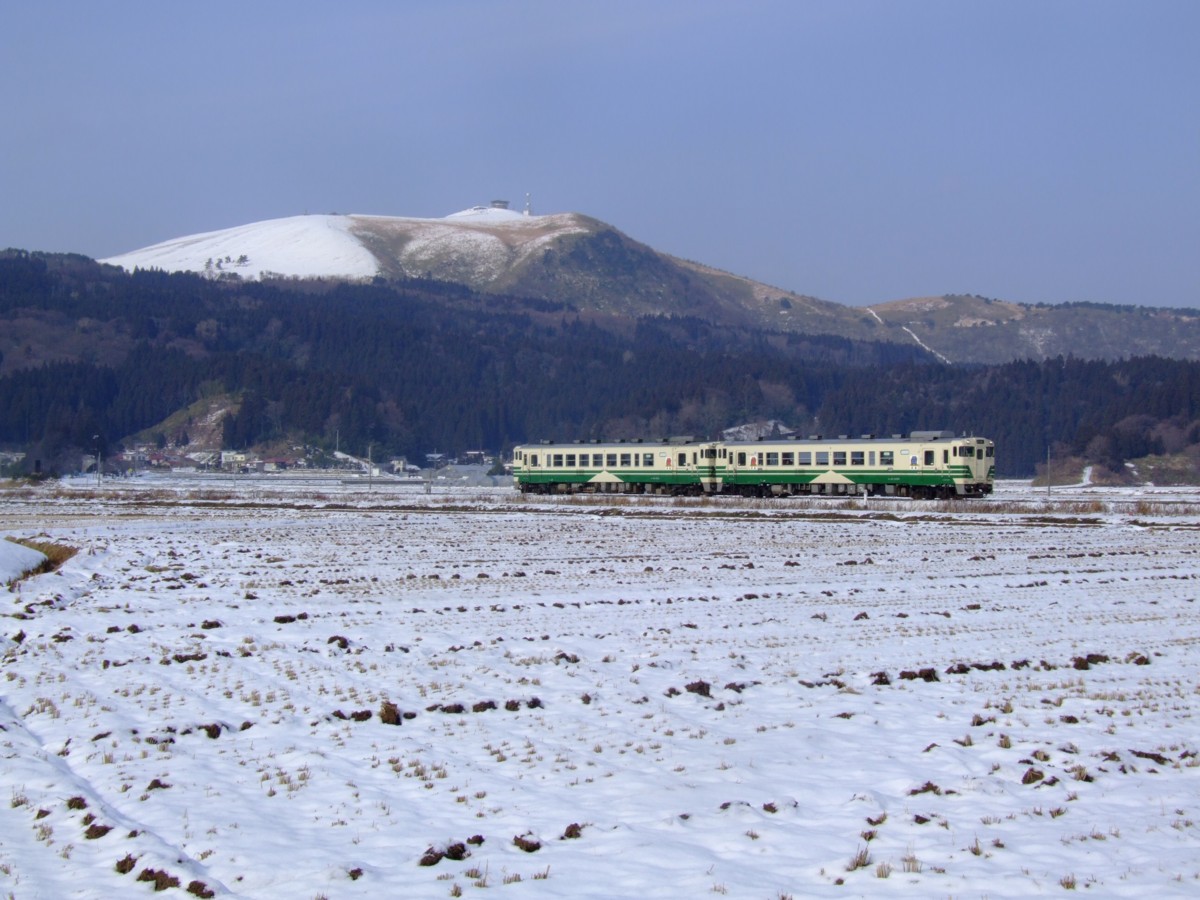 撮影・雪・男鹿線・脇本－羽立