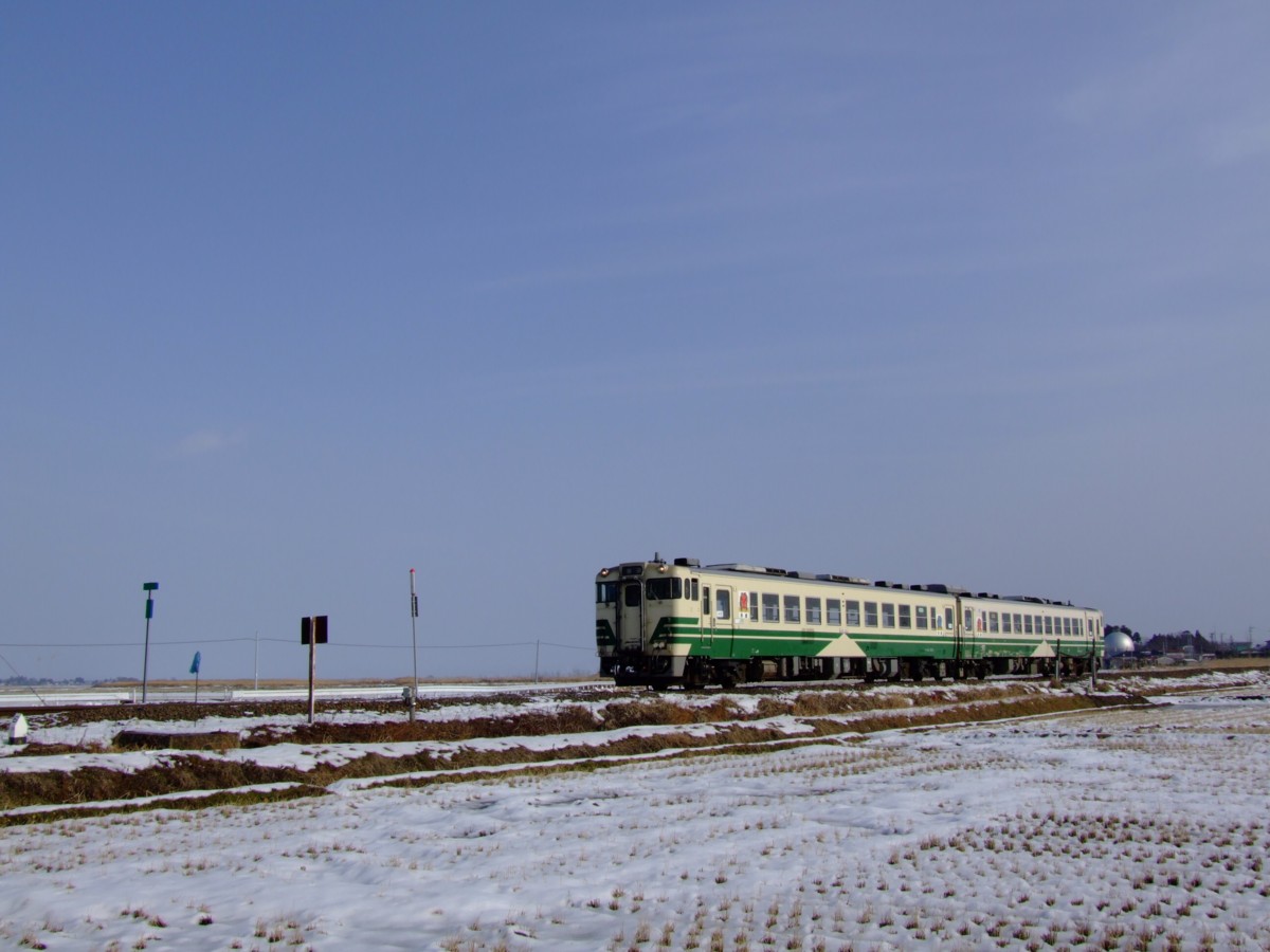 撮影・雪・男鹿線・船越－脇本