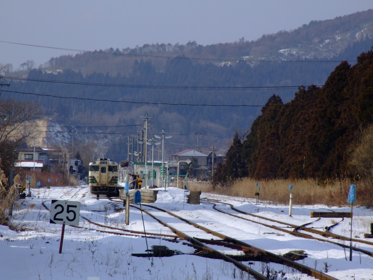撮影・雪・男鹿線・脇本