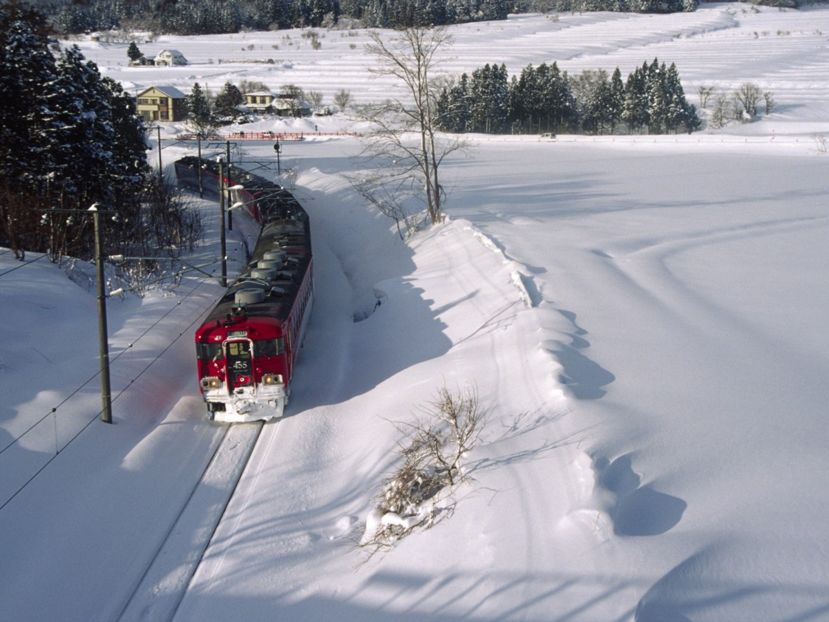 撮影・雪・磐越西線・磐梯町－東長原