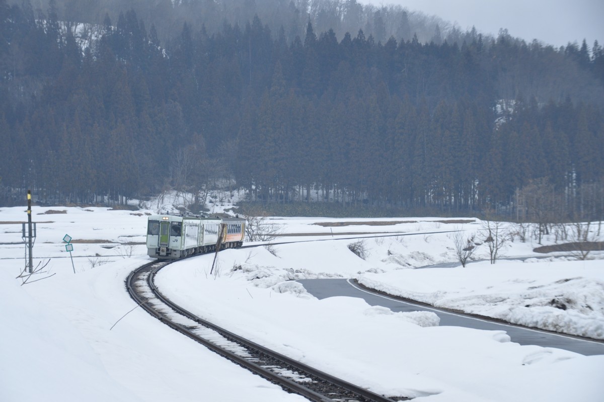 撮影・雪・磐越西線・上野尻－德沢