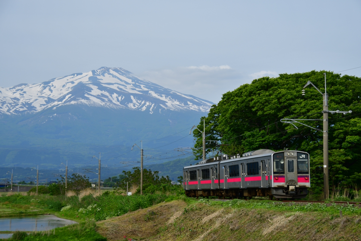 撮影・鳥海山・羽越本線・本楯－南鳥海