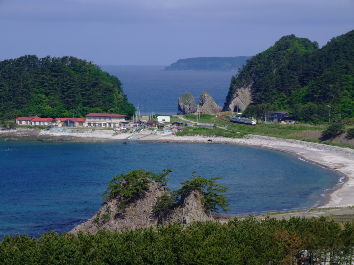 撮影・五能線・十二湖－陸奥岩崎