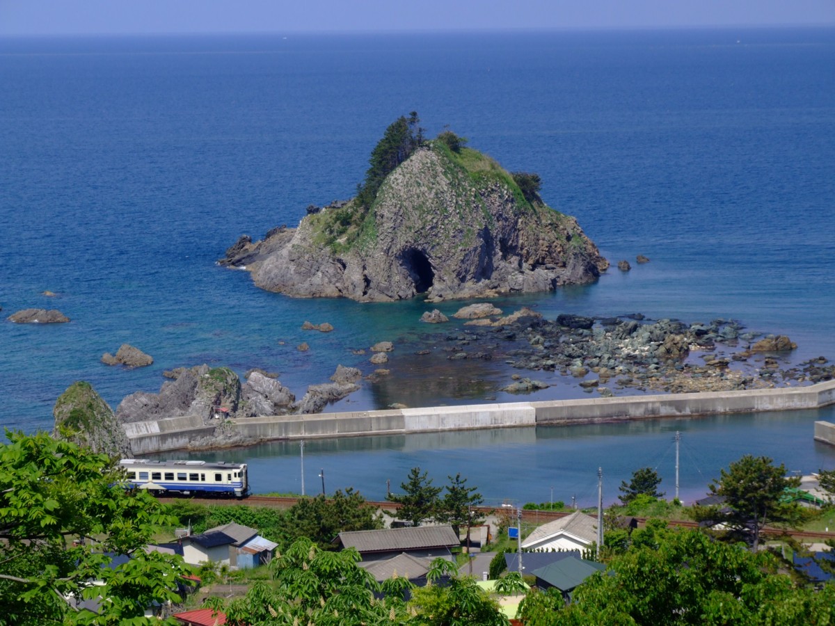 撮影・五能線・十二湖－陸奥岩崎